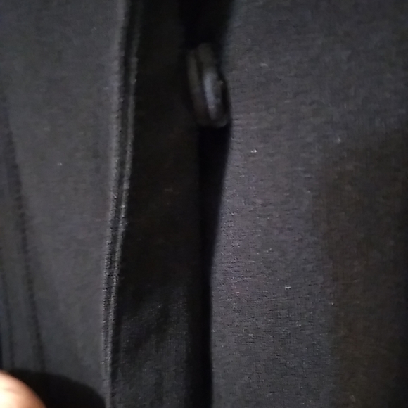 Alfani Womans SZ 16 Snap Front Black 3/4 Sleeve Lined Jacket/Blouse - Picture 4 of 8